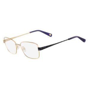 NWT Nine West NW1068-717-5117 51mm Gold/Blue Eyeglasses